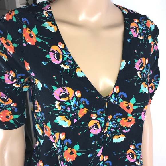 Zara Trafaluc Popover Blouse Bell Bo - Picture 4 of 9